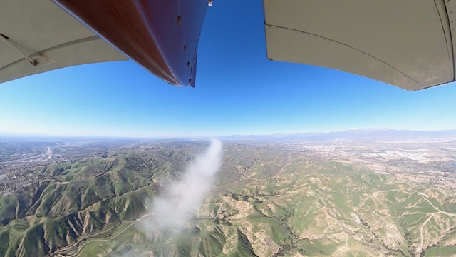 Ash Scatter in the San Gabiel Mountains